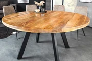 Okrúhly jedálenský stôl z masívu Iron Craft Mango 145cm