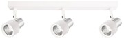 Bodové svietidlo Cino, 3x biele/chrómové kovové tienidlo, w