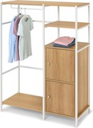 Detská šatníková skriňa »GRADE« s dvierkami a tyčou na oblečenie