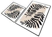 Béžové kúpeľňové predložky v súprave 2 ks 60x100 cm Casting – Foutastic