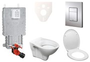 Cenovo zvýhodnený závesný WC set GROHE na zamurovanie + WC Ceramia S-Line Pro 38643SET-KD
