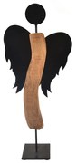 InDecor Anjel z mangového dreva Black, 30 x 13 x 65 cm