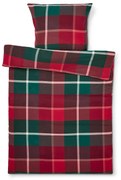 Flanelová posteľná bielizeň, viacfarebná károvaná, štandardná veľkosť