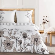 MAKOSATÉNOVÉ OBLIEČKY AGNES 200X220 CM, 2 KS 70X80 CM VZOROVANÉ