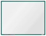 Biela magnetická popisovacia tabuľa boardOK, 1200 x 900 mm, zelený rám