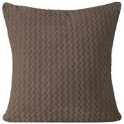 DEKORAČNÁ OBLIEČKA NA VANKÚŠ ONYX 40X40 CM HNEDÁ