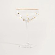 Pohár na stopke PEDRA s bodkami 763298 260 ml