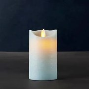 Vosková sviečka Sara exclusive - 12,5 cm, modrá