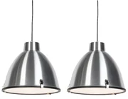 Sada 2 závesných svietidiel hliník 38 cm stmievateľné - Anteros