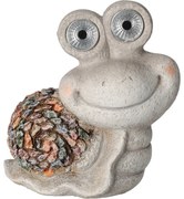 Záhradné solárne osvetlenie Slimák, 19,5 x 22,5 x 11 cm