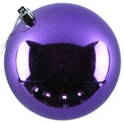 DECOLED Plastová koule, prům. 10 cm, fialová, 6 x lesklá