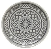 Sivý kameninový dezertný tanier Costa Nova Cristal, ⌀ 15 cm