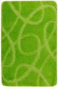 Kúpeľňový koberček Kobe Light Green svetlozelený, línie