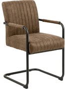 Hnedé jedálenské stoličky v súprave 2 ks Adele – Actona