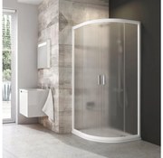 Ravak 3B270100ZG - Štvordielny štvrťkruhový sprchový kút BLIX 90x90 cm biely