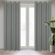 ZÁVES NA KRÚŽKOCH LIDIA 140X250 CM STRIEBORNÁ