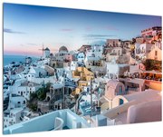 Obraz - Súmrak v Santorini (90x60 cm)