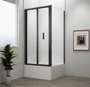 Polysan Polysan, DEEP BLACK obdĺžniková sprchová zástena 1000x750mm L/P varianta,číre sklo, MD1910B-01