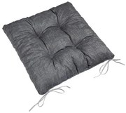 Bellatex Sedák LADA prešívaný Uni grafitová, 40 x 40 cm