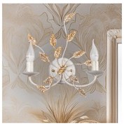 ONLI - Nástenné svietidlo COLLANA 1xE14/6W/230V biela/zlatá