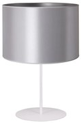 Duolla - Stolná lampa CANNES 1xE14/15W/230V pr. 20 cm strieborná/biela