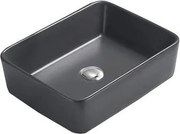 Mexen Catia umývadlo na dosku 48 x 37 cm, šedá tmavomatná - 21314871