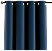 Modrý záves 260x130 cm Posh Velvet - Yellow Tipi