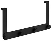 Laveo Miri, 4-háčikový vešiak na uteráky, čierna, LAV-ALM_715S