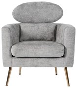 Kreslo Glamour sivý