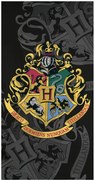 Plážová osuška Harry Potter - motiv erb Hogwarts - 100% bavlna - 70 x 140 cm