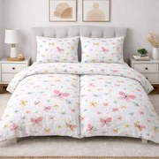 Mušelínové obliečky Butterfly Color 140x200cm+90x70cm TiaHome