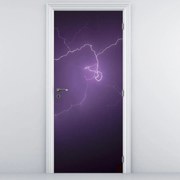 Fototapeta na dvere - Blesk na oblohe (95x205cm)