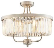 Endon 90264 - Prisadený luster CHESTERFIELD, 3xE14/6W/230V, priemer 45 cm, lesklý chróm