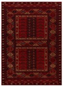 Koberec KASHQAI 4349 500 bordový, orientálny / rám