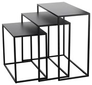 Eglo 424005 - SADA 3x Odkladací stolík TOZAWA čierna