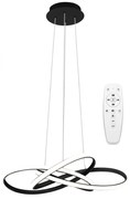 Toolight - LED závesné svietidlo APP814-CP + diaľkové ovládanie, čierna, OSW-04025