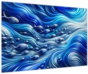 Obraz – Ryby vo vlnách (90x60 cm)