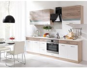 Kuchynská linka Econo A sonoma/biely/san remo