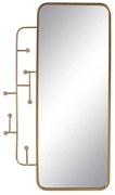 Nástenné zrkadlo s vešiakom 55x100 cm Maze – Ixia