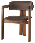 Jedálenská stolička CO Dark Brown and Walnut