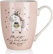 Hrnček Jednorožec 340 ml, ružový%