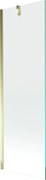 Mexen Next vaňová zástena jednokrídlová 60 x 150 cm, Transparentné, Zlatá - 895-060-000-00-00-50