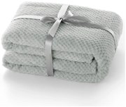 Sivý pléd z mikrovlákna DecoKing Henry, 240 × 220 cm