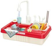Herný umývací set, 23-dielny, červený