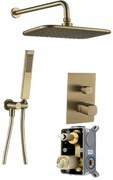 Laveo Tores, sprchová súprava pod omietku, zlatá matná, LAV-BVT_G01P