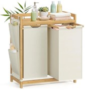 Kôš na bielizeň s dvoma priehradkami