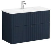 VitrA Root kúpeľňová skrinka s umývadlom 100x67x46 cm modrá mat ROOTG100BINTS