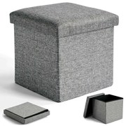 Úložná taburetka DIEGO L sivá