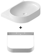 Ravak Yard konzola s umývadlom 60,5x12,5x50 cm biela X000001532