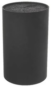 Stojan na nože so štetinami Orion Black, ⌀ 11 cm